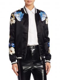 Phillip lim floral hot sale bomber jacket